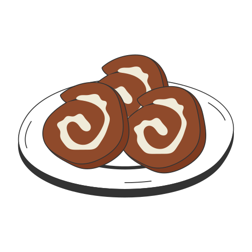 Swiss roll Generic color fill icon