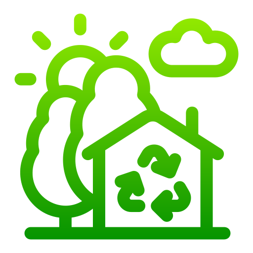casa verde Generic gradient outline icono