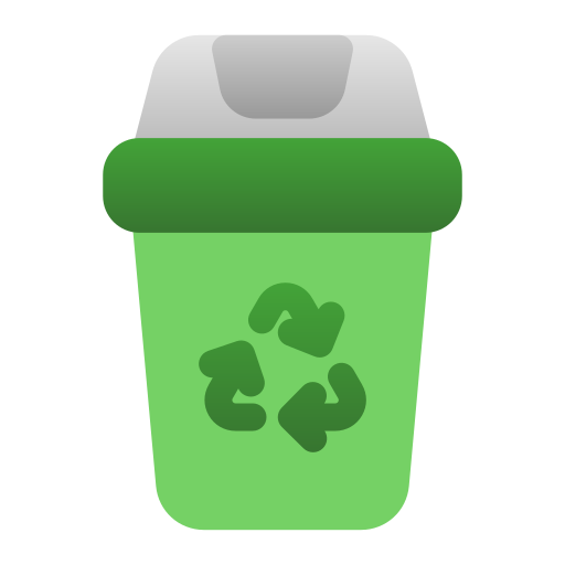 tacho de reciclaje Generic gradient fill icono
