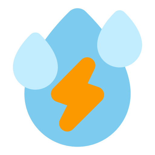 Hydroelectricity Generic color fill icon