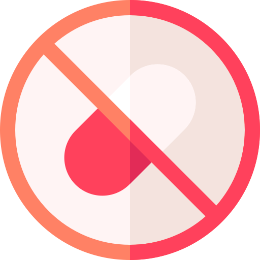 No Drugs Basic Rounded Flat icon