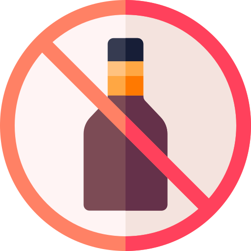 No Alcohol Basic Rounded Flat icon
