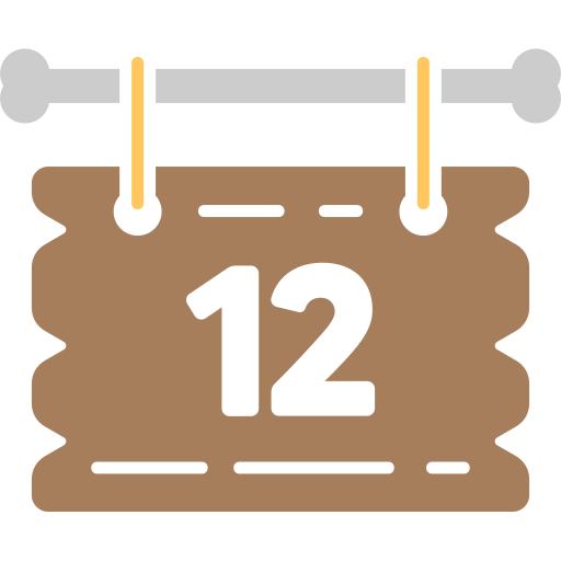 kalender datum Generic color fill icoon