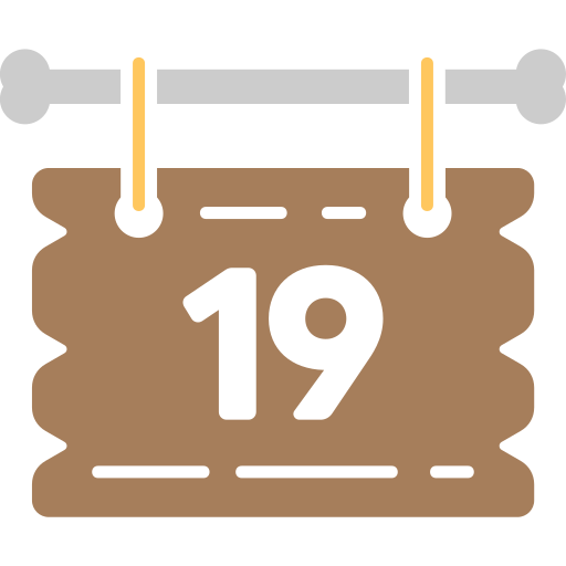 data del calendario Generic color fill icona