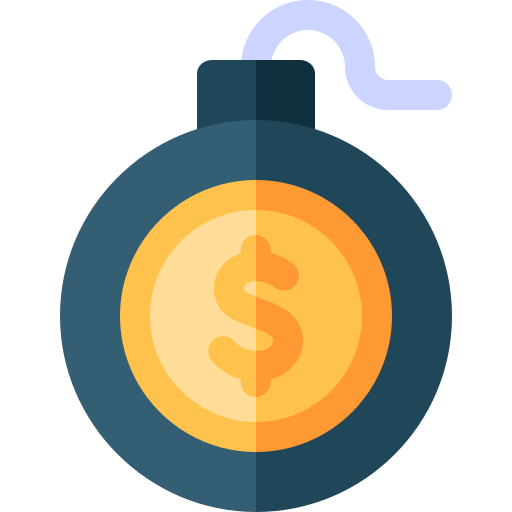 Bankruptcy Basic Rounded Flat icon