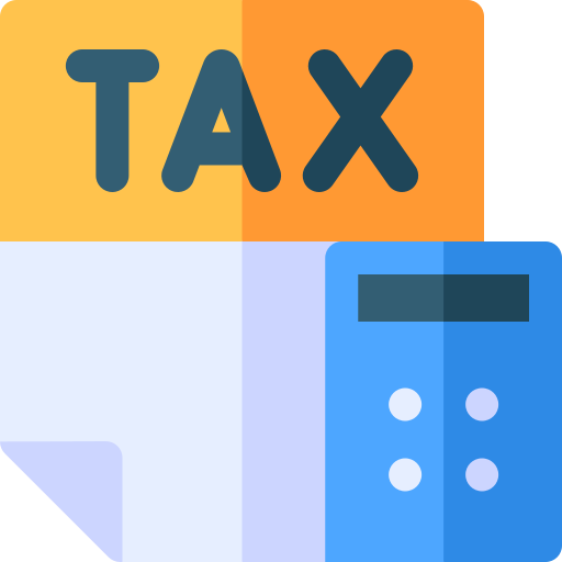 impuestos Basic Rounded Flat icono