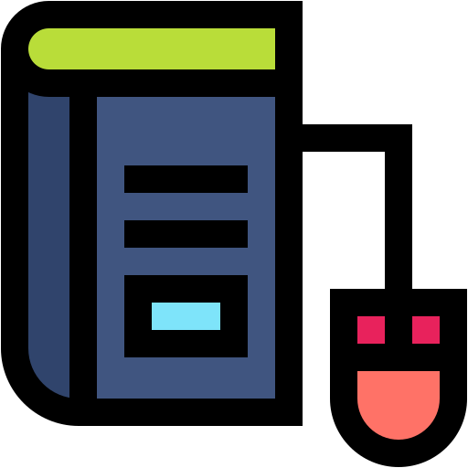 デジタルブック Generic color lineal-color icon