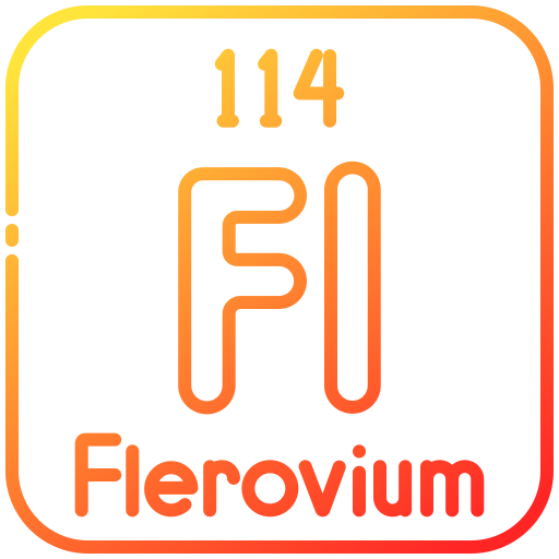 flérovium Generic gradient outline Icône