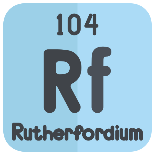 rutherfordium Generic color fill icoon