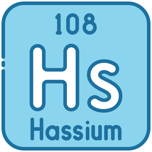 hassium Generic color lineal-color icoon