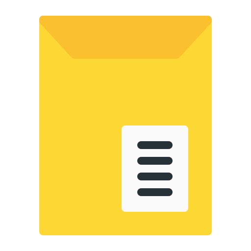 Envelopes Generic color fill icon