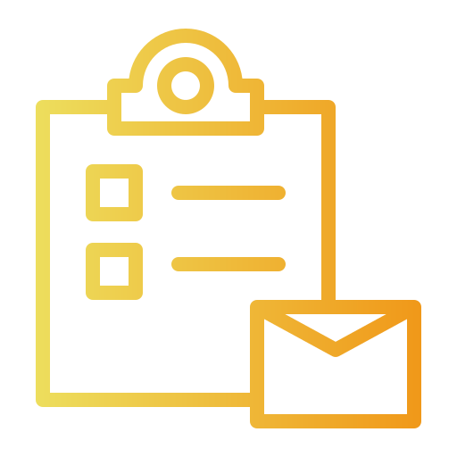 lista de controle Generic gradient outline Ícone