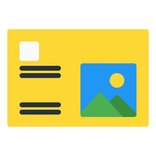 Postage Generic color fill icon