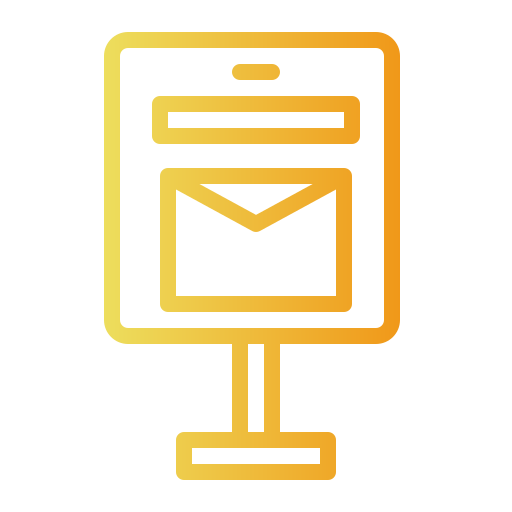 buzón de correo Generic gradient outline icono