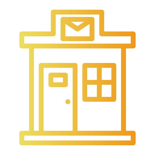 postkantoor Generic gradient outline icoon