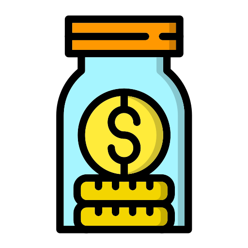 Money jar Generic color lineal-color icon