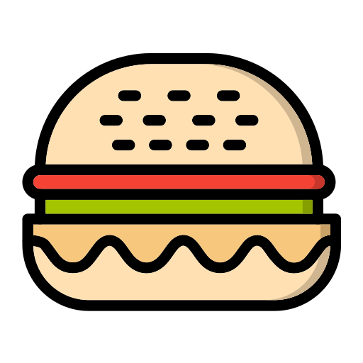 햄버거 Generic color lineal-color icon