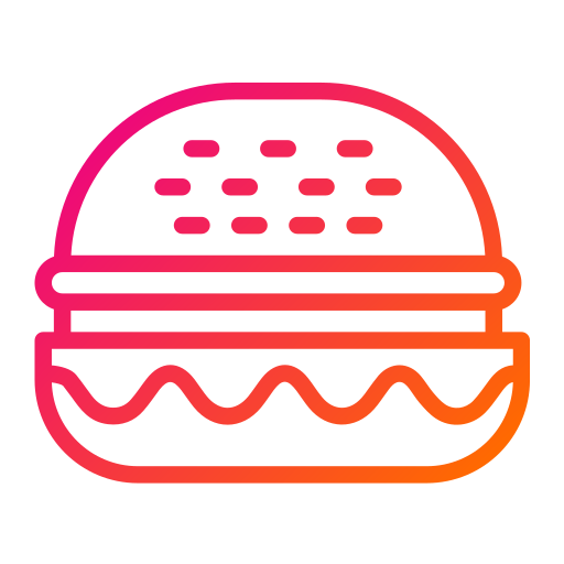 hamburger Generic gradient outline ikona