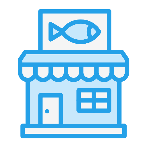 Fish shop Generic color lineal-color icon