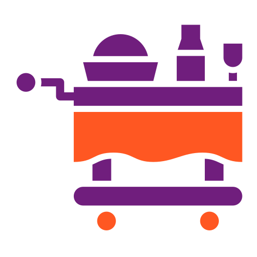 Food trolley Generic color fill icon