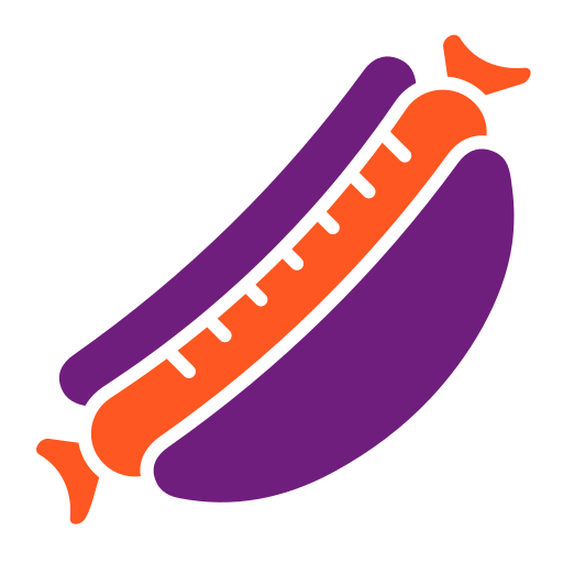 hot dog Generic color fill icona