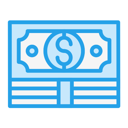 Банкнота доллара Generic color lineal-color иконка