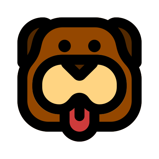 faccia da bulldog Generic color lineal-color icona
