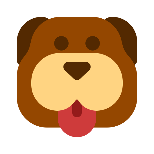 cara de bulldog Generic color fill icono
