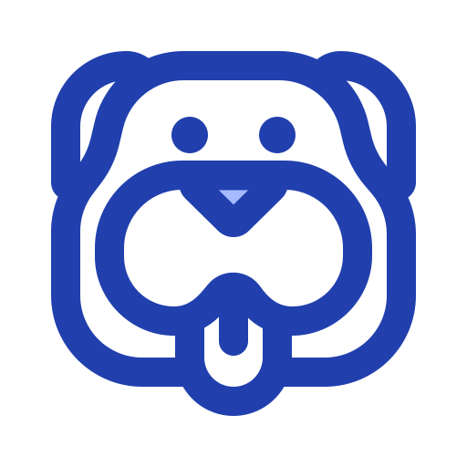 Bulldog face Generic color lineal-color icon