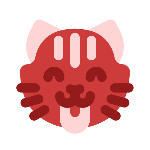 faccia di gatto Generic color fill icona