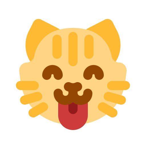 faccia di gatto Generic color fill icona