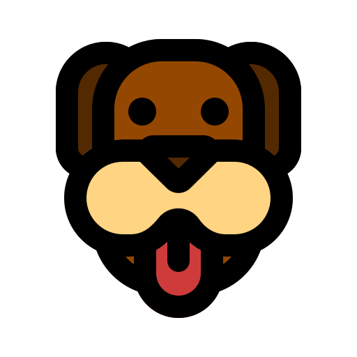 muso del cane Generic color lineal-color icona