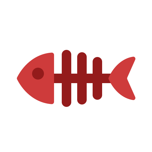 魚の骨 Generic color fill icon