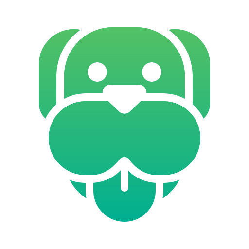 Dog face Generic gradient fill icon