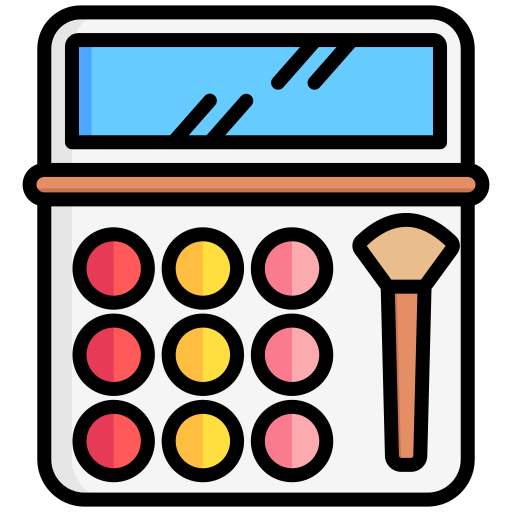 make-up-palette Generic color lineal-color icon