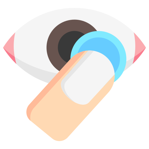 lentes de contacto Generic color fill icono