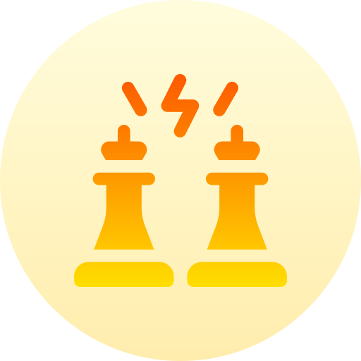 schaken Basic Gradient Circular icoon