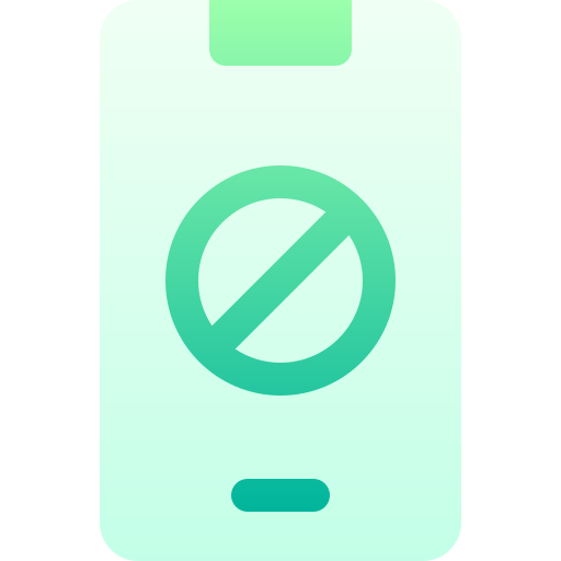 verboden Basic Gradient Gradient icoon