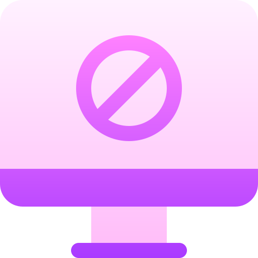 verboten Basic Gradient Gradient icon