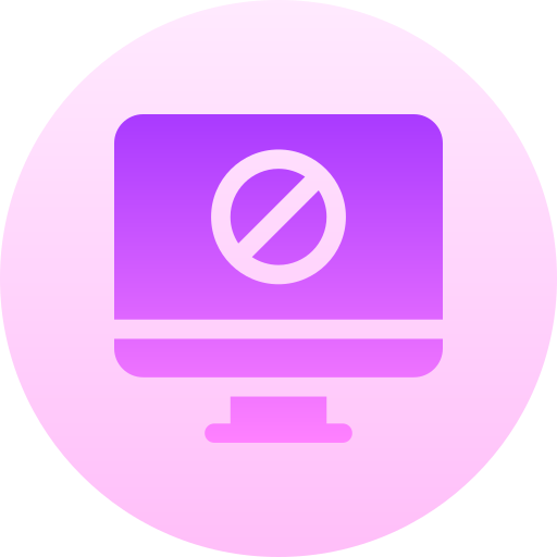 Banned Basic Gradient Circular icon