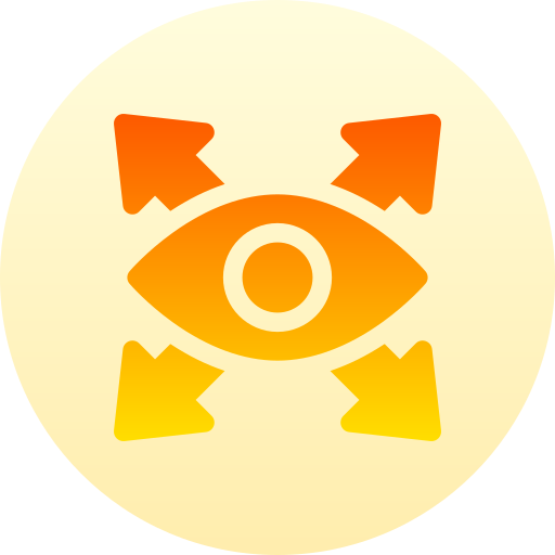 punto de vista Basic Gradient Circular icono