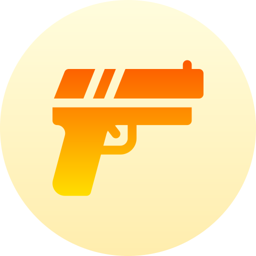 銃 Basic Gradient Circular icon