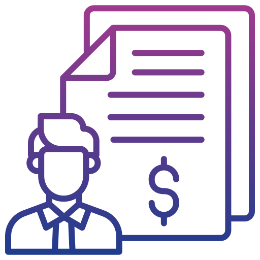 analyste d'affaires Generic gradient outline Icône