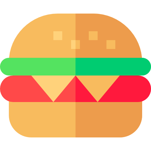 hamburger Basic Straight Flat Icône