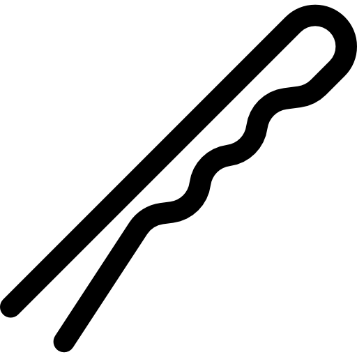 ヘアピン Basic Rounded Filled icon