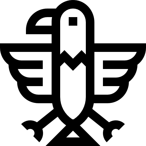 Águila Basic Straight Lineal icono
