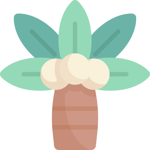 Palm tree Kawaii Flat icon