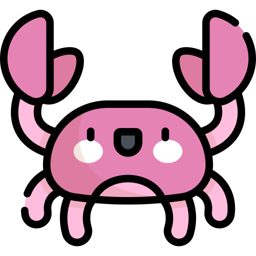 カニ Kawaii Lineal color icon