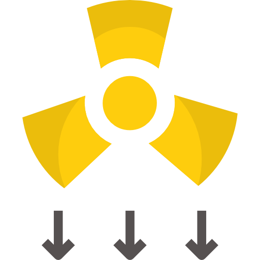 radiación geotatah Flat icono