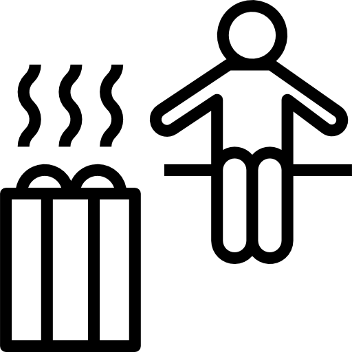찜질방 geotatah Lineal icon